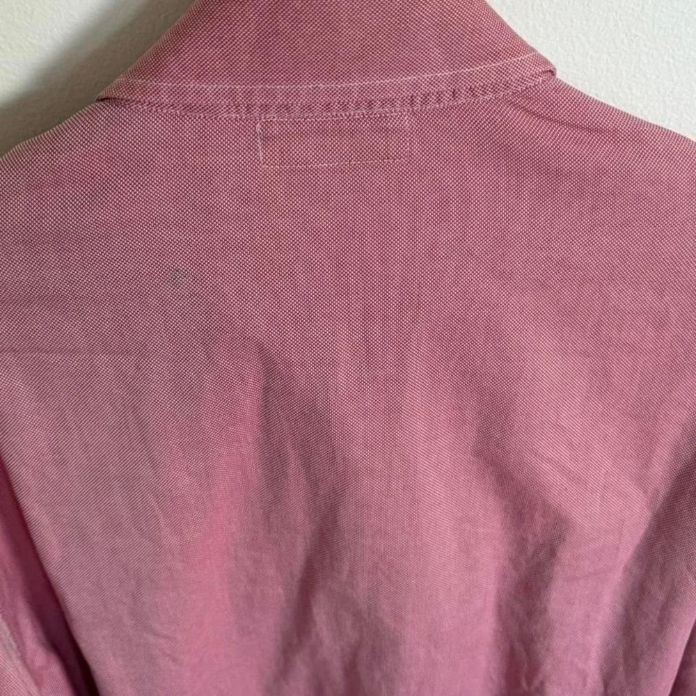 Emporio Armani Pink Button Up Shirt Mens Size 41 /16 Designer Dress Shirt Cotton